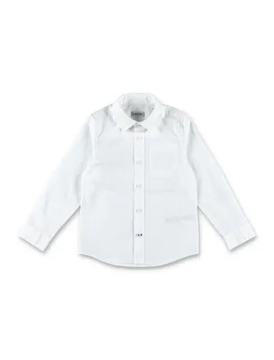 Burberry Kids' Kb5 Owen Cotton Shirt In White