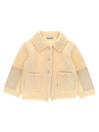 Burberry Babies' Knitted Coat In White