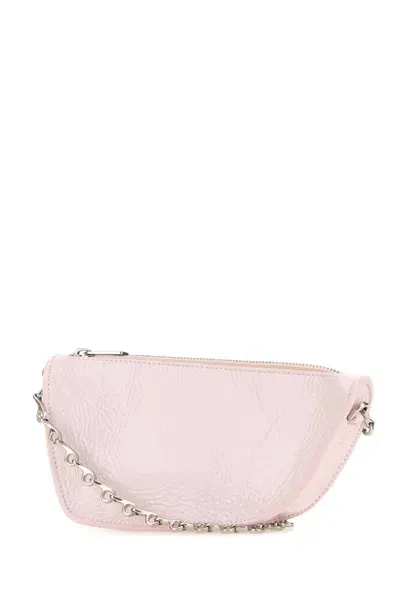 Burberry Pastel Pink Leather Micro Shield Shoulder Bag