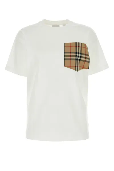 Burberry Woman White Cotton T-shirt