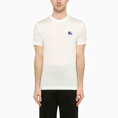 Burberry Cotton Tshirt In White