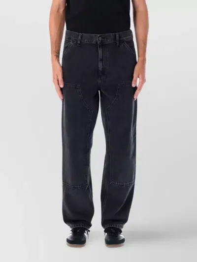 Carhartt Double Knee Pant Straight Leg In Schwarz