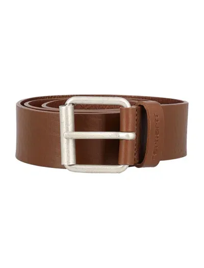 Carhartt Script Belt In Cognac Silver