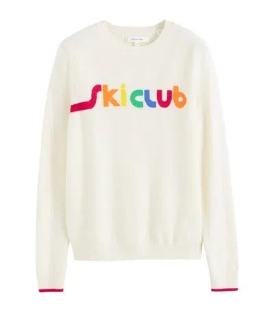 Chinti & Parker Wool-cashmere Ski Club Sweater In Ivory