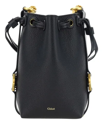 Chloé Marcie Micro Bucket Bag In Black