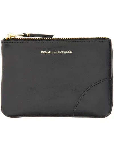 Comme Des Garçons Play Small Clutch With Zipper In Black