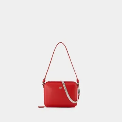 Courrèges Cloud Chained Purse In Red