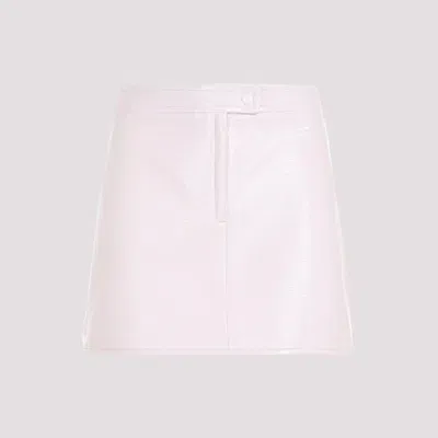 Courrèges Courreges Vinyl Mini Skirt In Pink