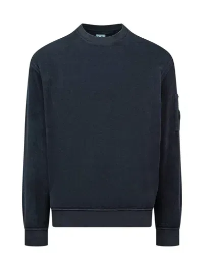 C.p. Company Crewneck Sweatshirt In Blue