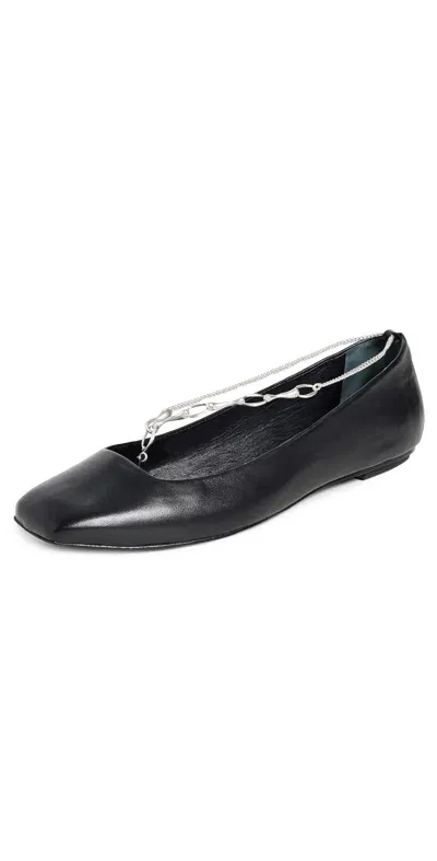 Cult Gaia Gia Flats Black