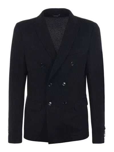 Daniele Alessandrini Double-breasted Jacket In Black