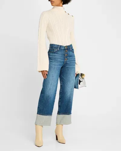 Derek Lam 10 Crosby Simona Cuffed Straight-leg Jeans In Soho