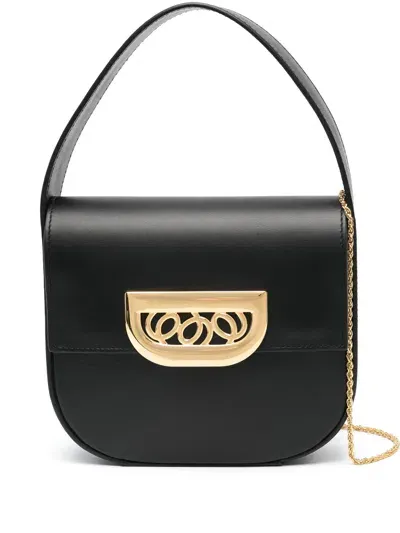 D'estree Martin Jewel Leather Mini Bag In Black