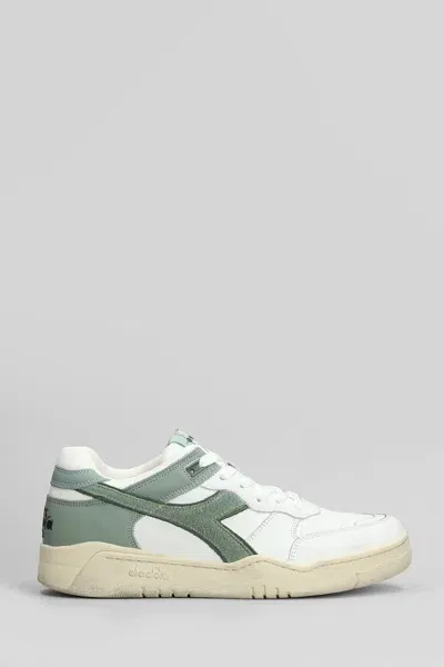 Diadora B.560 Used Sneakers In White Leather