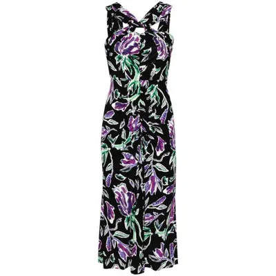 Diane Von Furstenberg Dresses In Black/purple