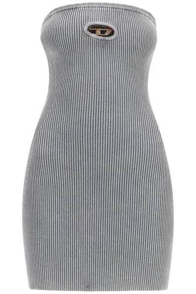 Diesel Strapless Mini Dress With In White