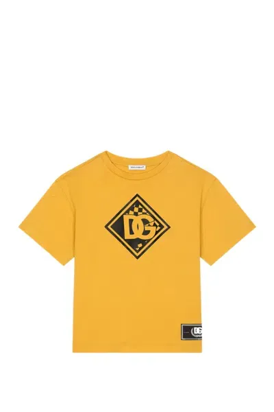 Dolce & Gabbana Kids' T-shirt In Yellow