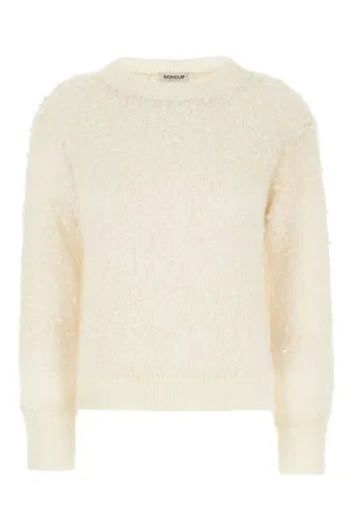 Dondup Sand Wool Blend Sweater In 002