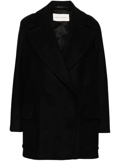 Dries Van Noten 00140 Randia Short 9223 W. W.coat In Black