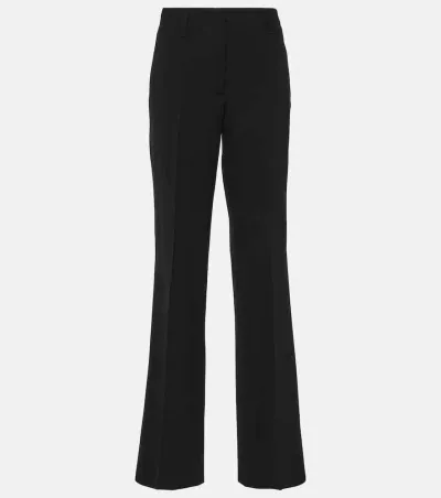 Dries Van Noten Wide Leg Trousers In Blue