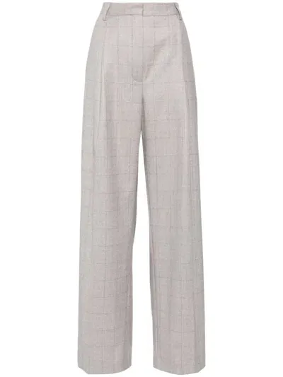 Dries Van Noten Palazzo Porter Trousers In Grey