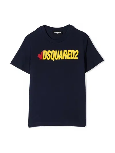 Dsquared2 Kids' Shirt In Blue