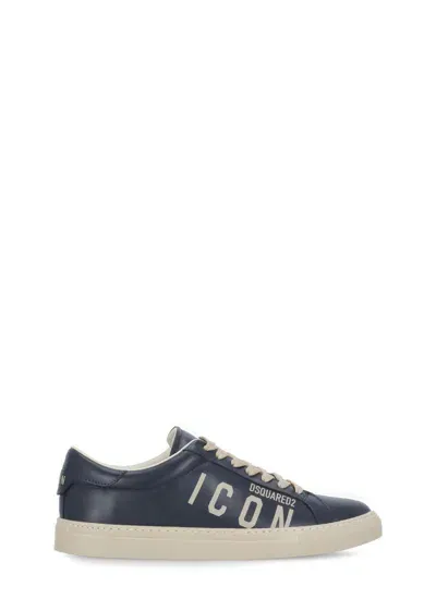 Dsquared2 Sneaker With Logo In Blue