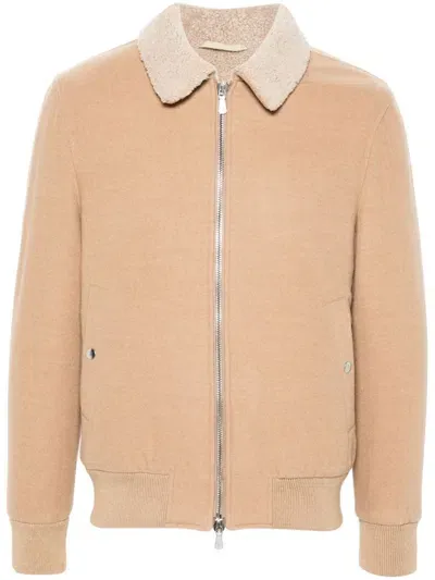 Eleventy Wool Jacket In Neutrals