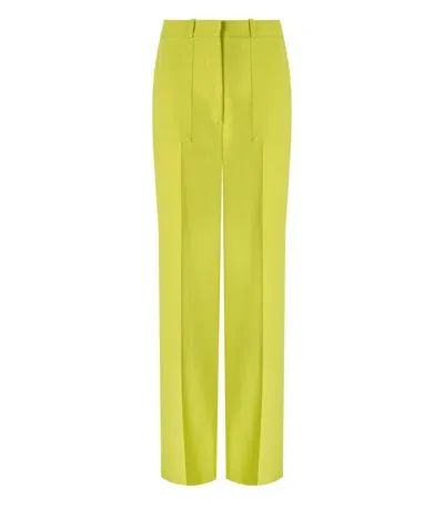 Elisabetta Franchi Cedar Wide Leg Trousers In Yellow