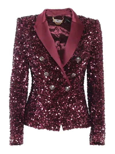 Elisabetta Franchi Jacket In Red