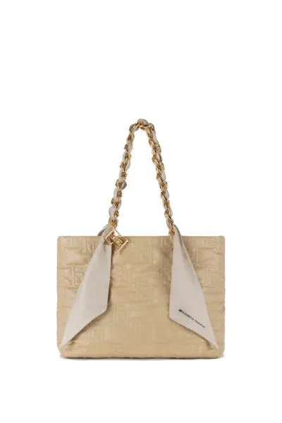 Elisabetta Franchi Shoulder Bag In Beige