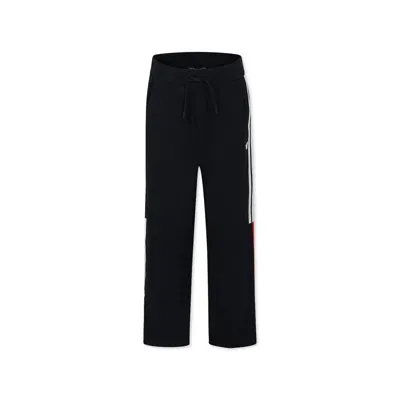 Emporio Armani Kids' Blue Trousers For Boy With Eagle