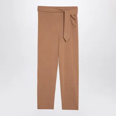 Erika Cavallini Stella Beige Trousers In Brown