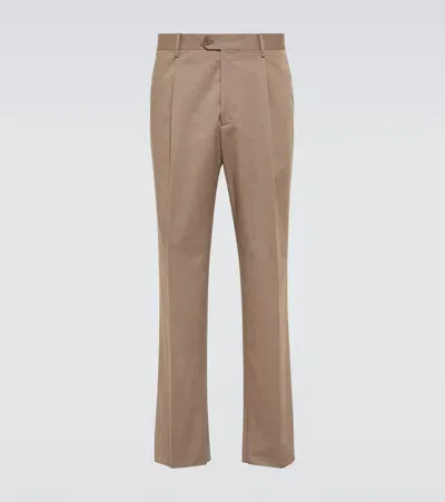 Etro Cotton Chinos In Brown