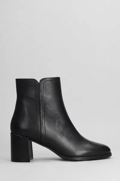 Evaluna High Heels Ankle Boots In Black