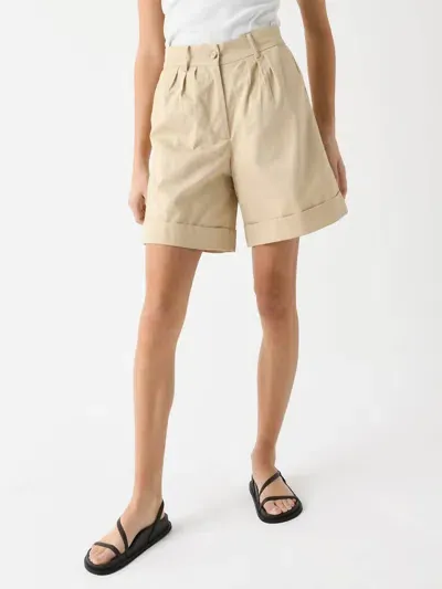 Faithfull The Brand Les Deux Linen Shorts In Beige