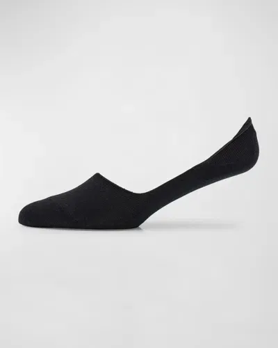 Falke Cotton Blend No Show Socks In Black