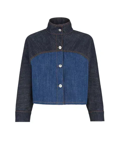 Fendi Jacket In Blue