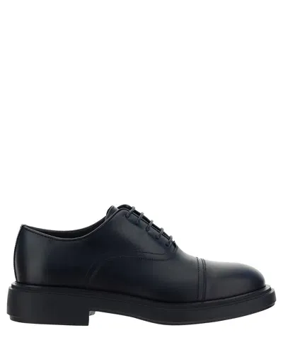 Ferragamo Balmoral Oxford Shoes In Black