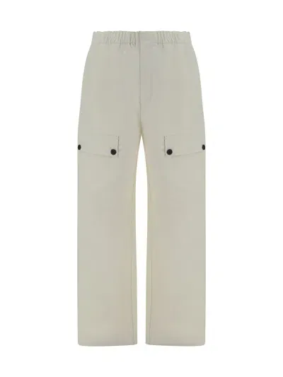 Ferragamo Pants In Beige/khaki