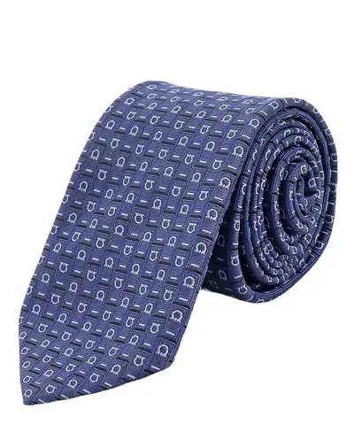 Ferragamo Tie In Blue