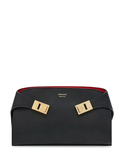 Ferragamo Women Mini Hug Crossbody Bag In Black