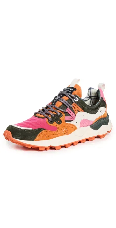 Flower Mountain Yamano 3 Sneakers Pink Khaki