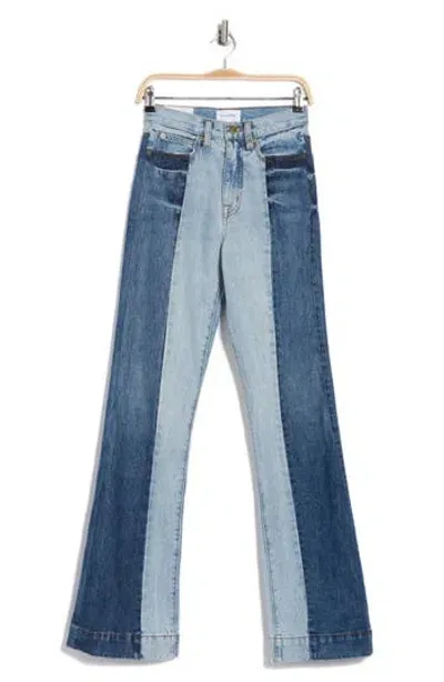 Frame Atelier Pieced Slim Stacked Jeans In Winifred