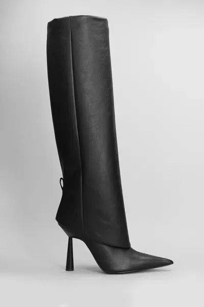 Gia Borghini Ros 31 High Heels Boots In Black