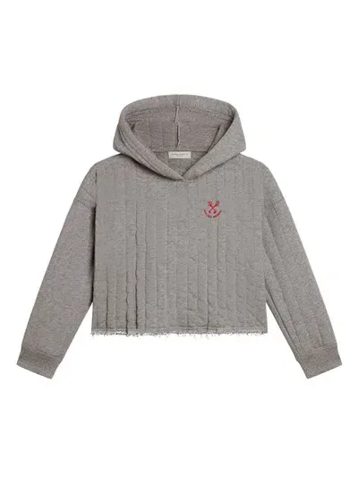 Golden Goose Kids' Journey Hoodie In Grey