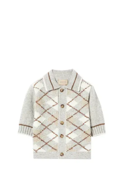 Gucci Kids' Cardigan In Beige