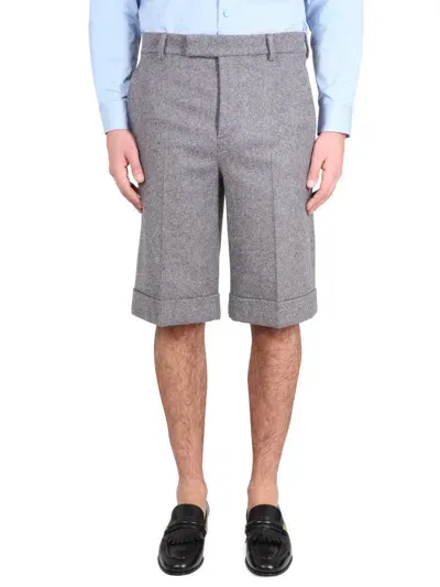 Gucci Gray Mottled Shorts In Grey