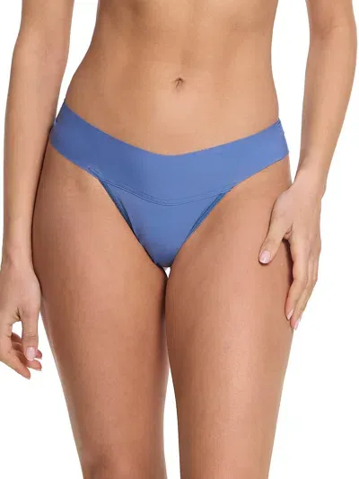 Hanky Panky Breathesoft® Natural Rise Thong In Blue