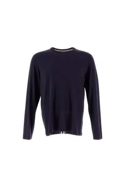 Herno Knitted Sweater In Blue